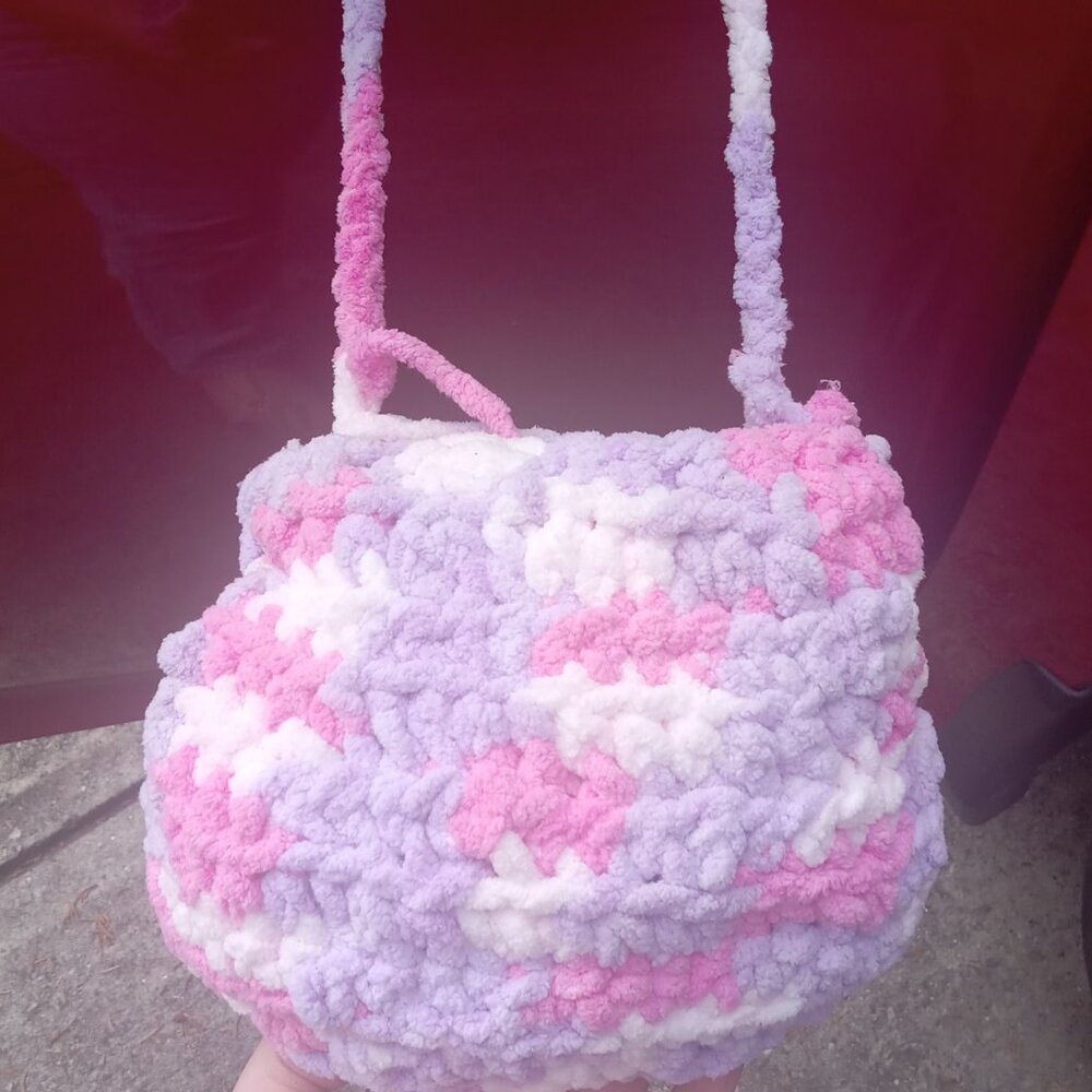 Crochet purse